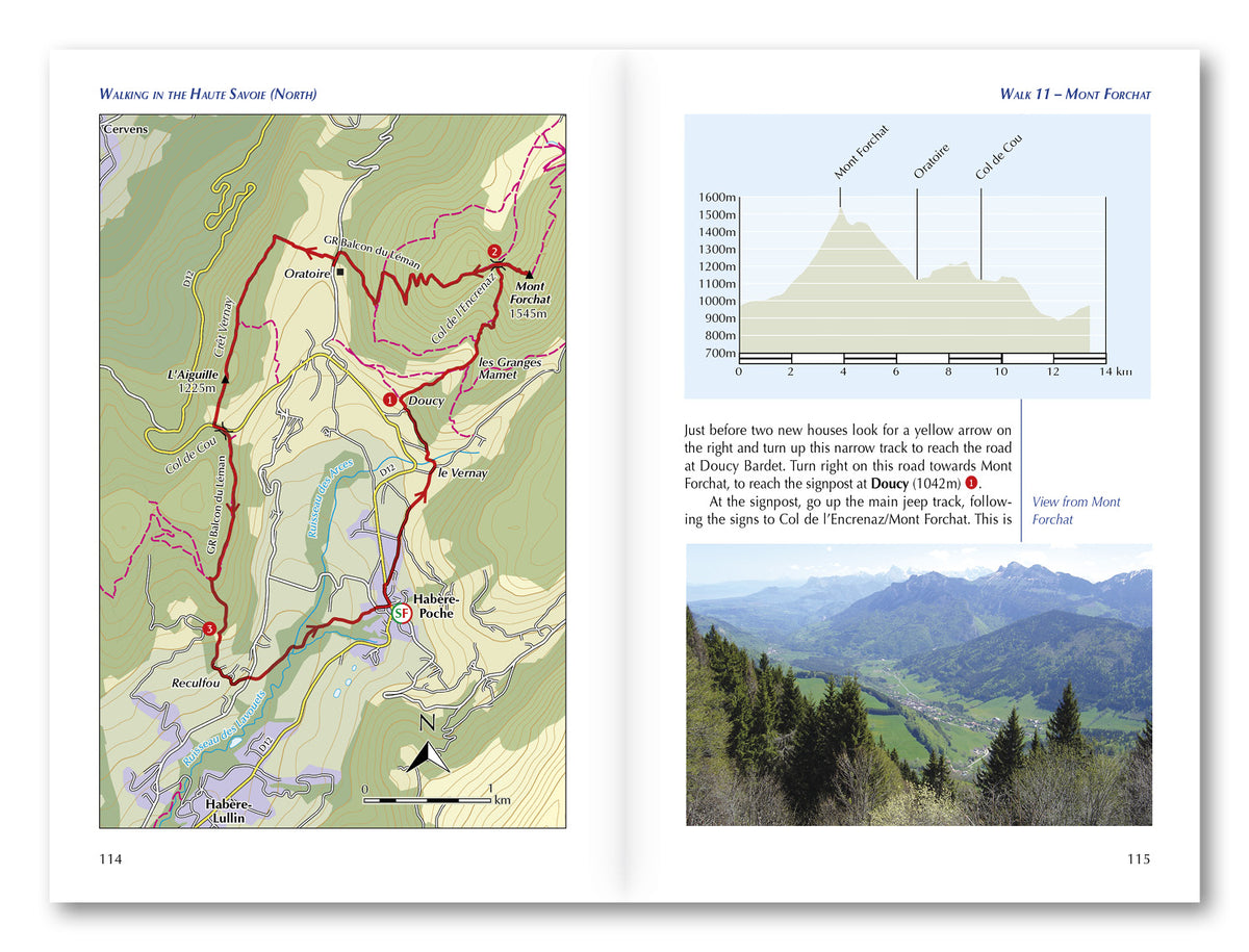 Walking in the Haute Savoie: North - Route Photos
