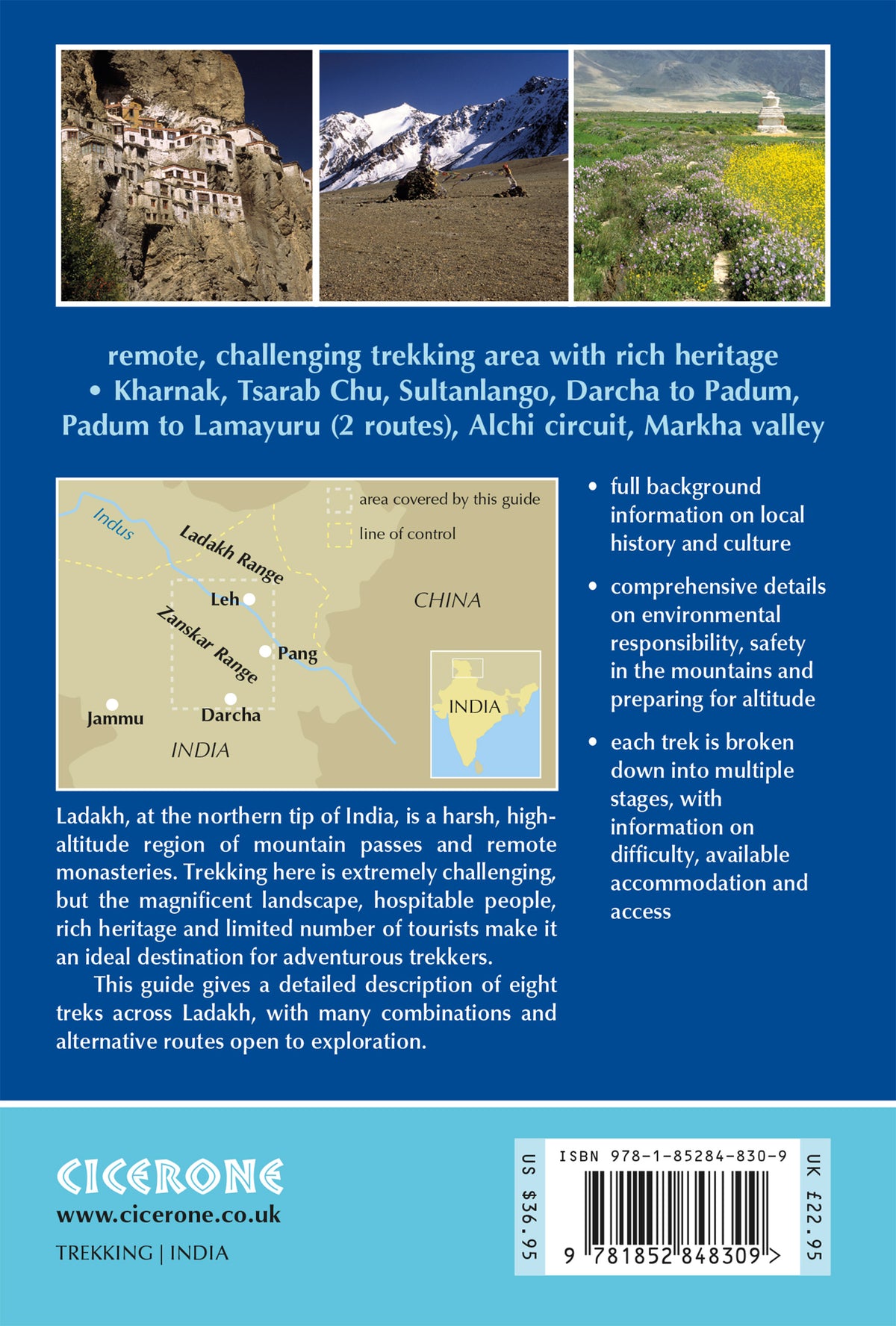 Trekking in Ladakh - Back Cover