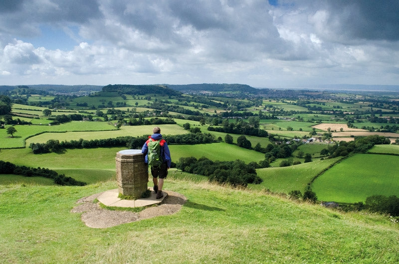 Walking in the Cotswolds - Route Photos - Looking towards Cam Long Down from Coaley Peak