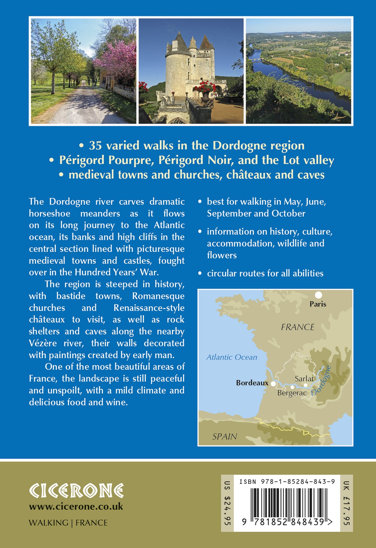 Walking in the Dordogne - Back Cover