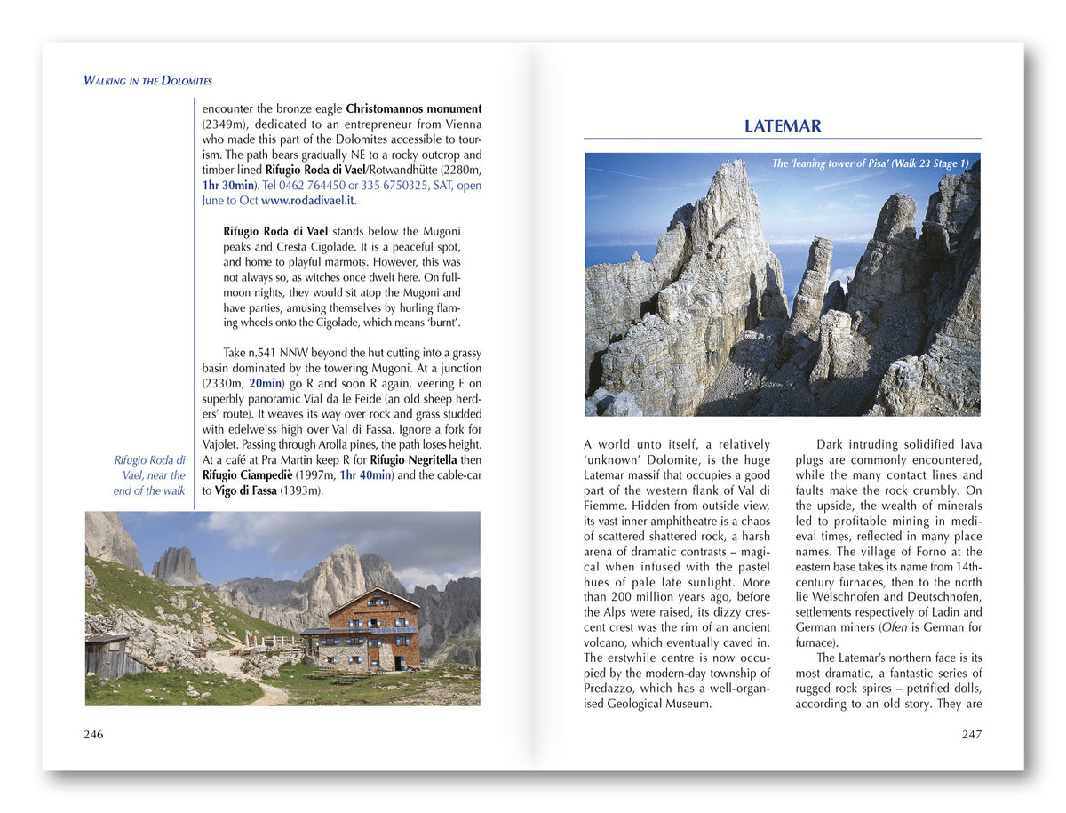 Walking in the Dolomites - Route Photos