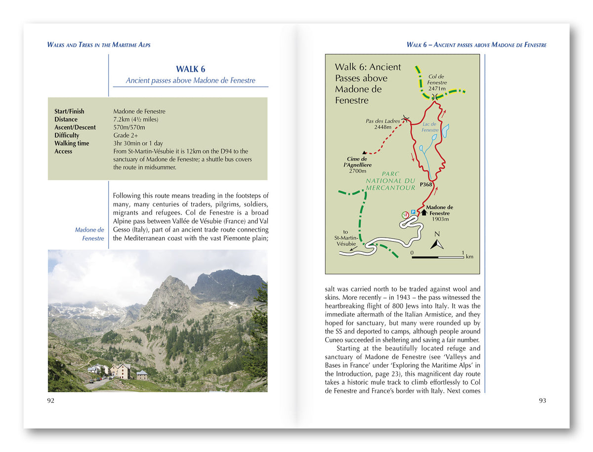 Walks and Treks in the Maritime Alps - Route Photos