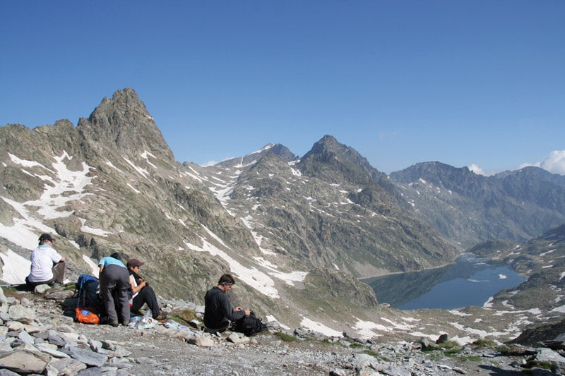 Walks and Treks in the Maritime Alps - Route Photos - At Baisse de Valmasque with Lac du Basto