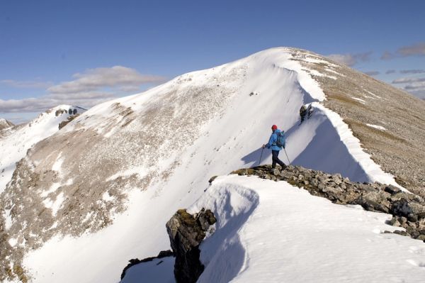 Ben Nevis and Glen Coe - Route Photos - Stob Coire an Laoigh from Stob Coire Easain (Route 15)