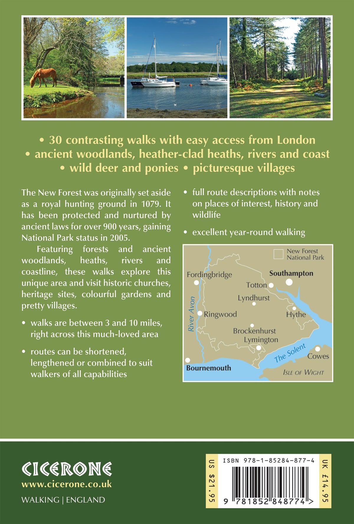 Walking in the New Forest - Back Cover
