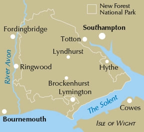 Walking in the New Forest - Location Map