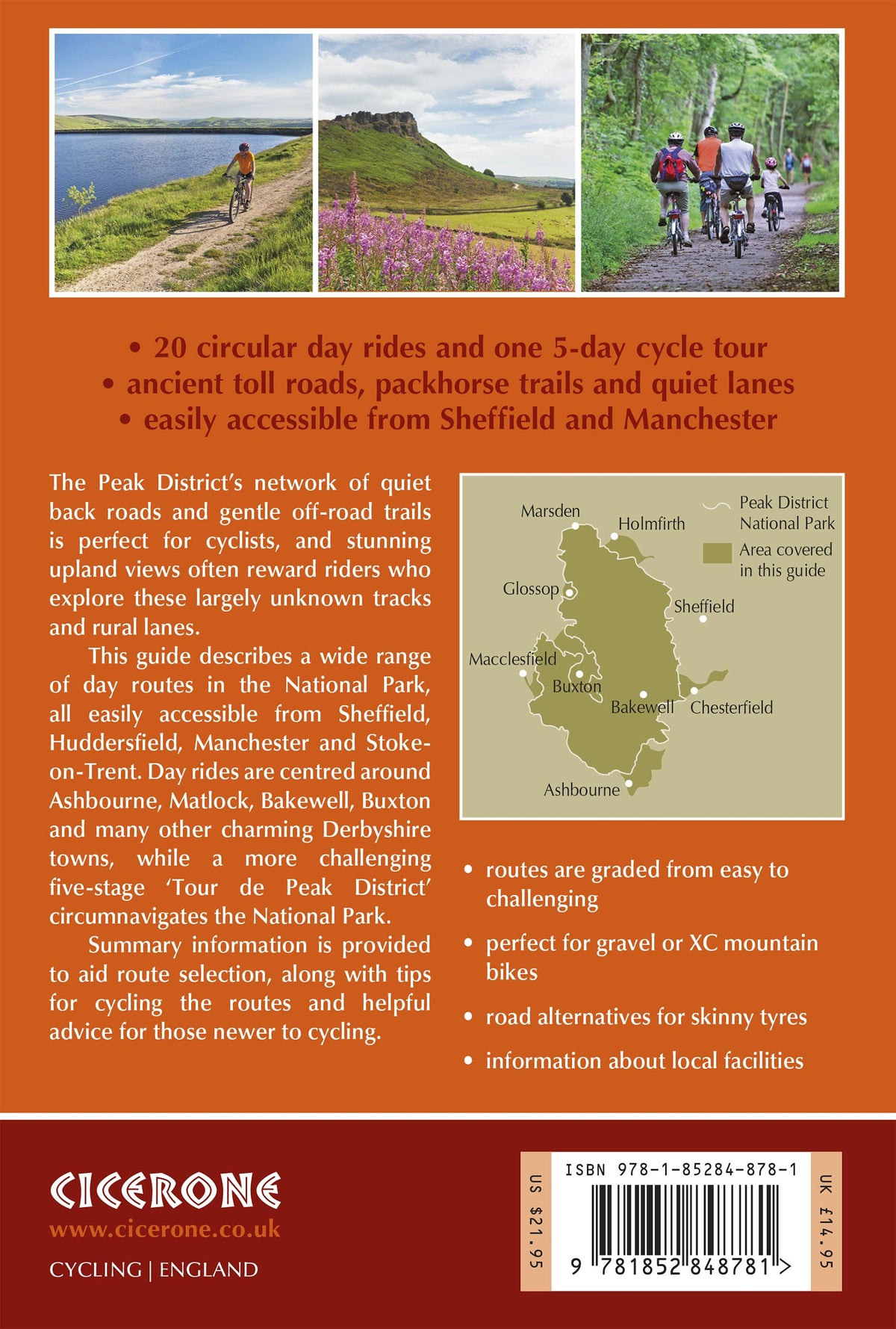 Cycling in the Peak District - Back Cover
