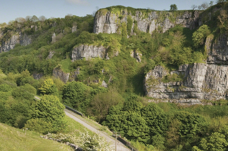 Cycling in the Peak District - Route Photos - Typical limestone scenery in the White Peak (Cheedale, near Route 11)
