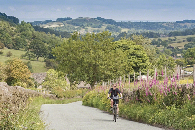 Cycling in the Peak District - Route Photos - Riding up the surprisingly steep Bull Hill Lane (TdPD, Day 4)