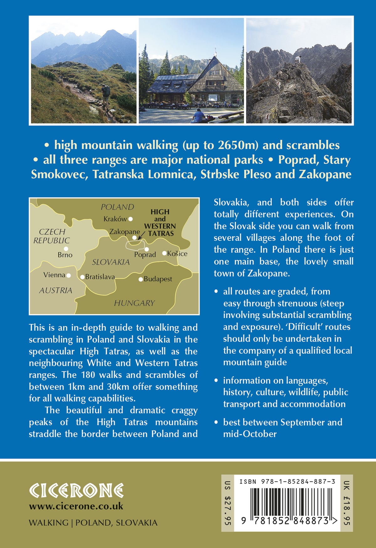 The High Tatras - Back Cover