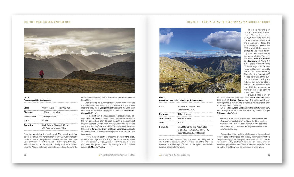 Scottish Wild Country Backpacking - Route Photos