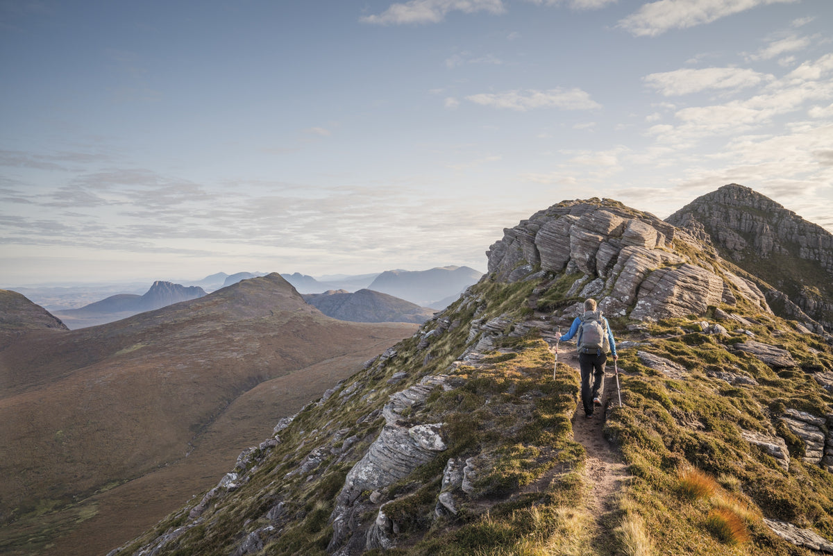 Scottish Wild Country Backpacking - Route Photos - Garbh Choireachan, the start of the Ben Mòr Coigach ridge (Route 21)