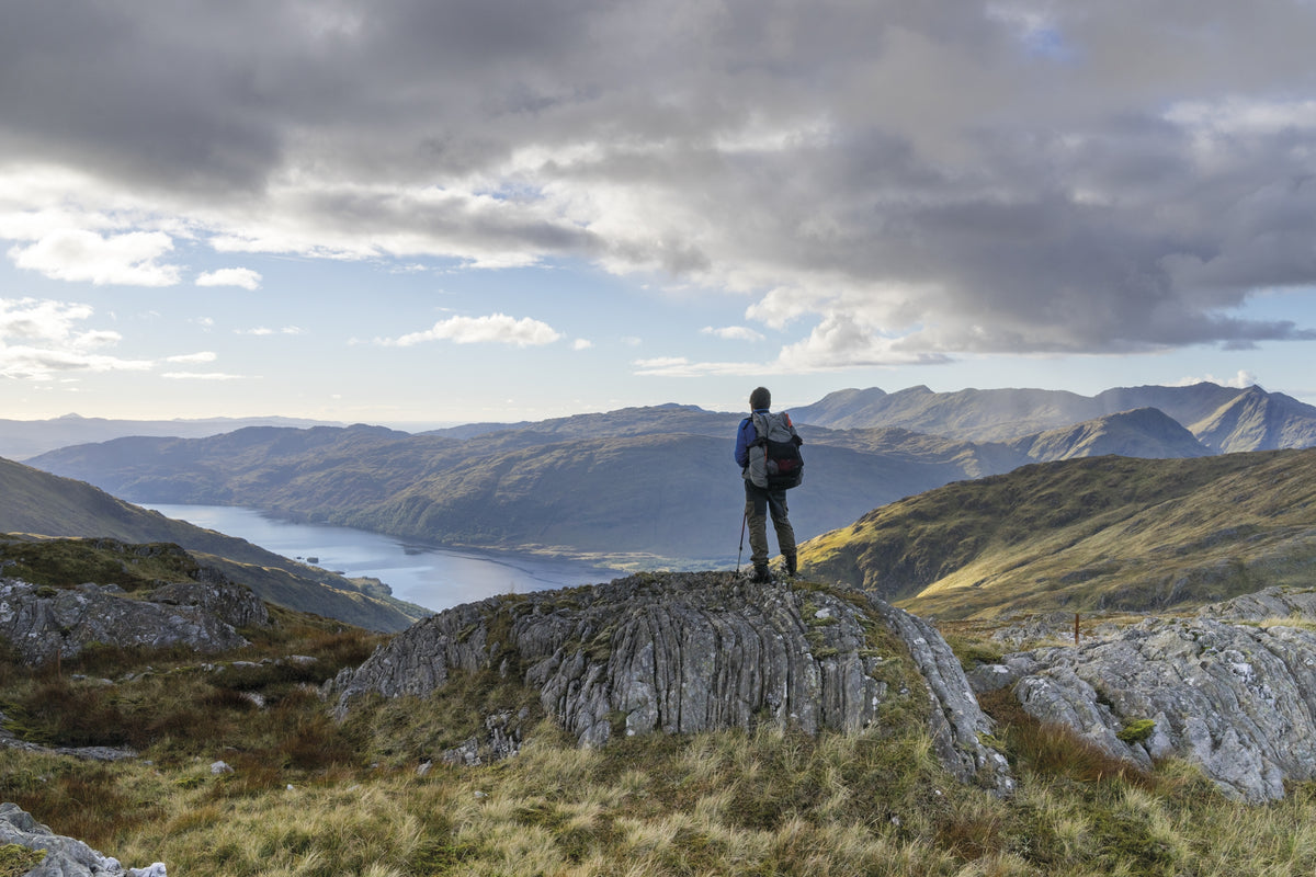 Scottish Wild Country Backpacking - Route Photos - Taking a breather overlooking Loch Shiel (Route 2)