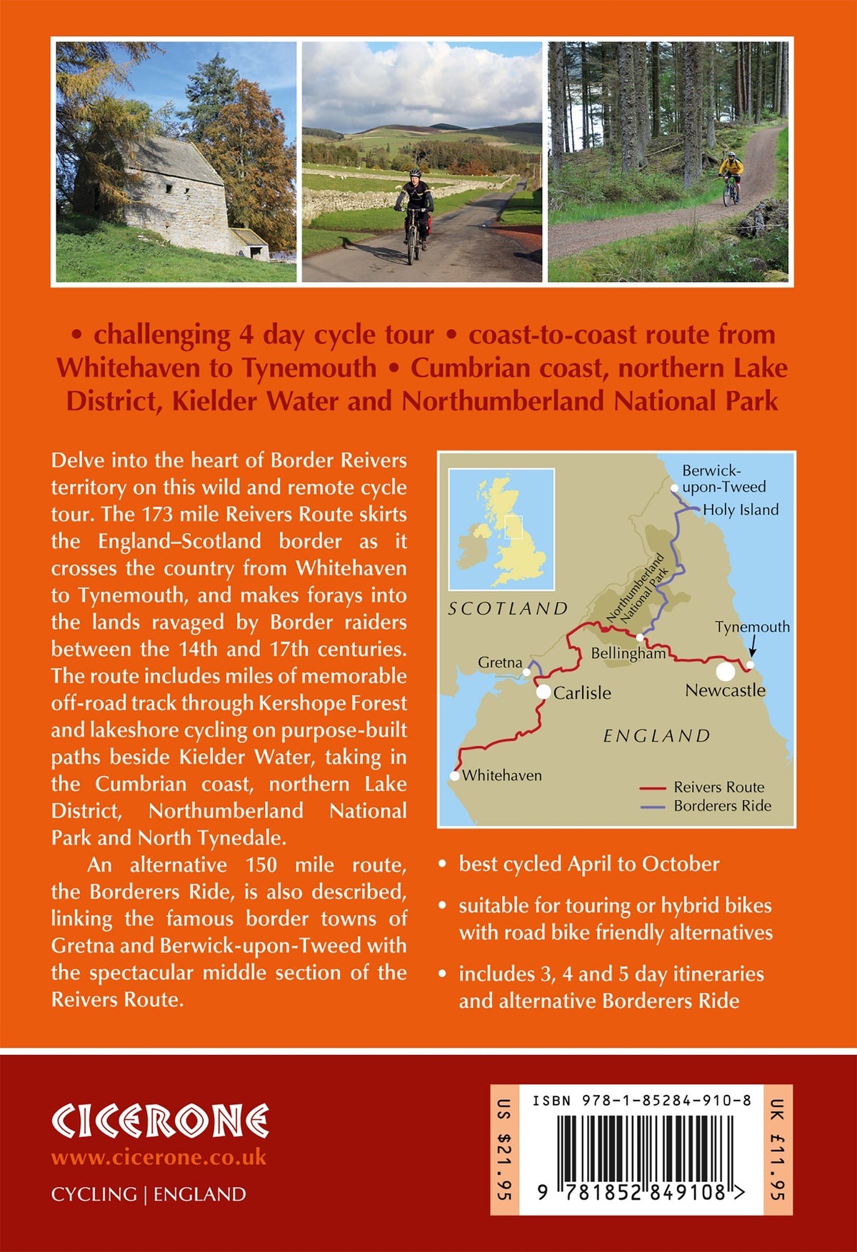 Cycling the Reivers Route - Back Cover