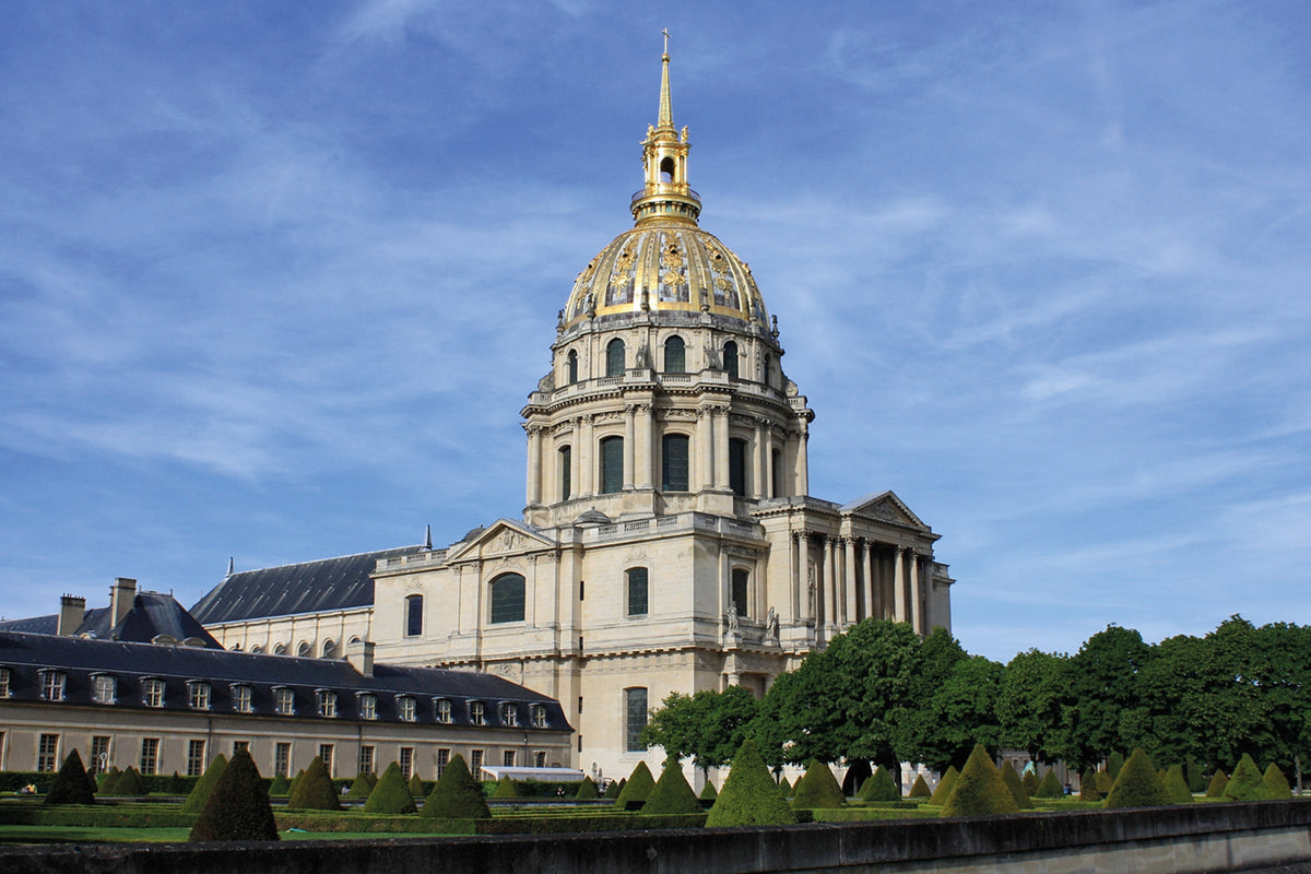 Cycling London to Paris - Route Photos - Napoleon is buried under the dome of Les Invalides in Paris (classic route, Stag