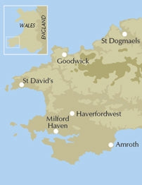 Walking in Pembrokeshire - Location Map