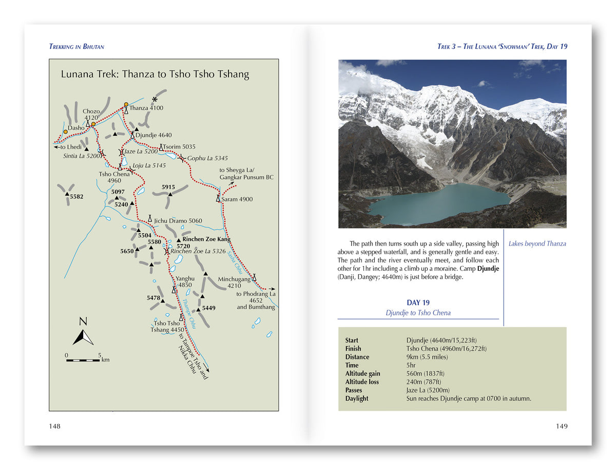 Trekking in Bhutan - Route Photos