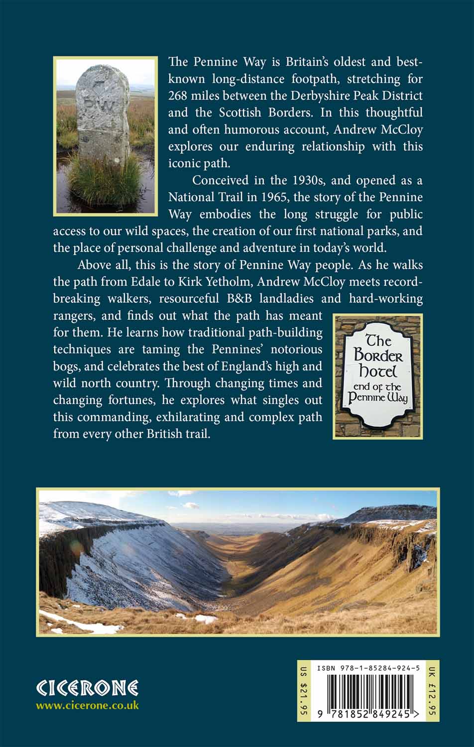 The Pennine Way - the Path, the People, the Journey - Back Cover