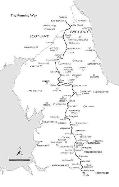 The Pennine Way - the Path, the People, the Journey - Overview Map