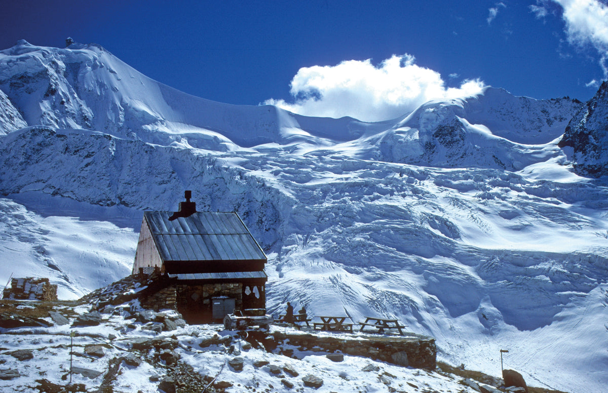The Mountain Hut Book - Route Photos - Secluded among some of the finest of all Swiss mountains, Cabane d’Arpitettaz was built in 1953 by seven Zinal guides
