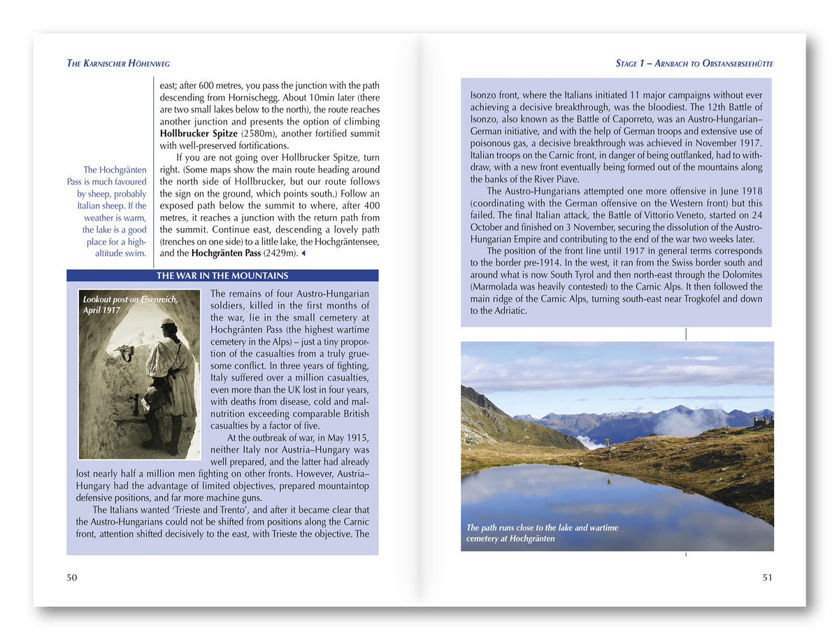 The Karnischer Hohenweg - Route Photos