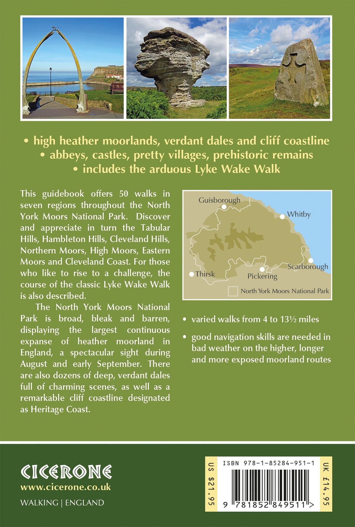 The North York Moors - Back Cover