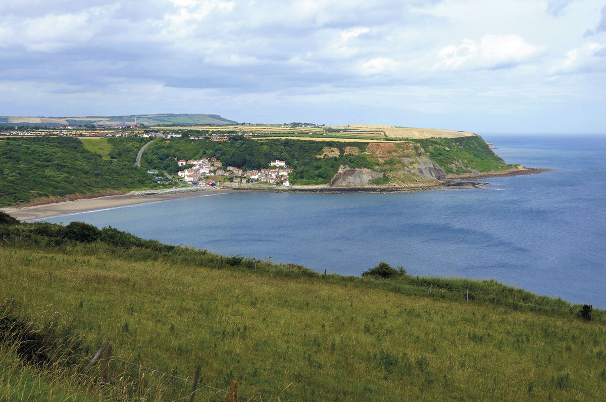 The North York Moors - Route Photos - 10-	Runswick Bay and the only sandy beach walk in the book