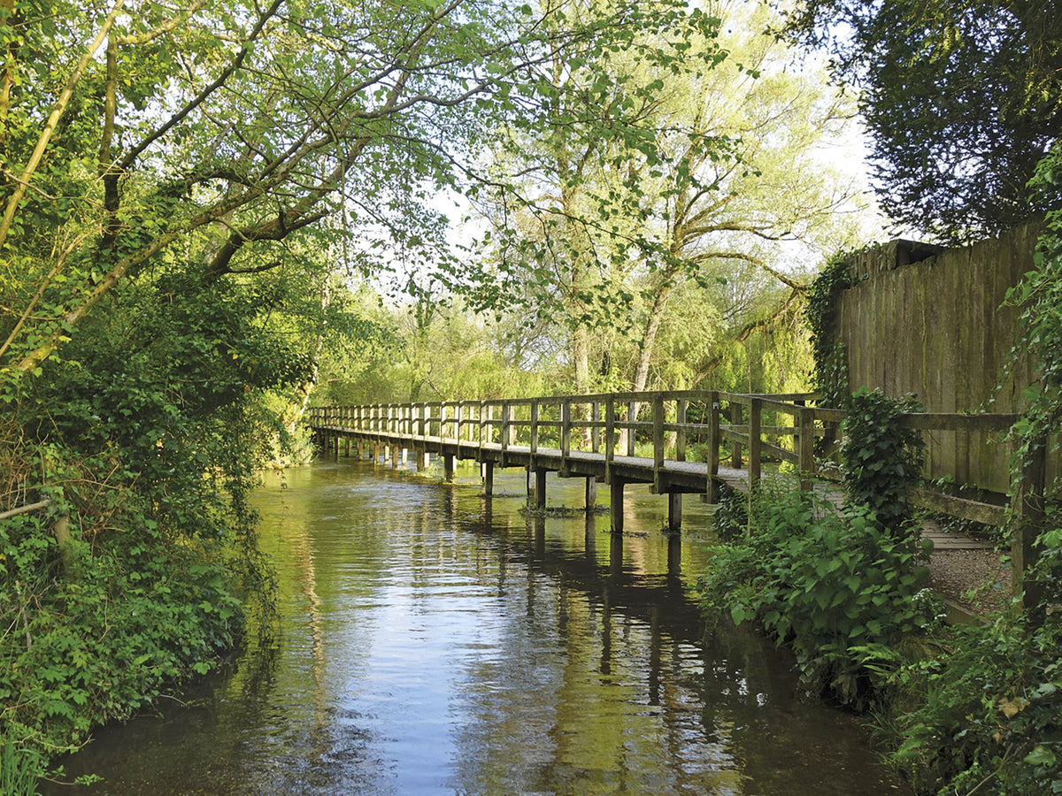 Walking Hampshire's Test Way - Route Photos - The Longbridge at Wherwell (Stage 4)