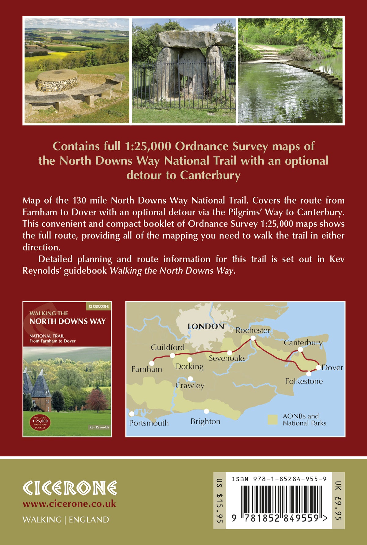 North Downs Way Map Booklet - Back Cover