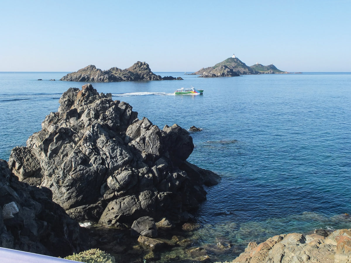 Walking on Corsica - Route Photos - The Îles Sanguinaires can be admired close-up from the tip of the peninsula near Ajaccio (Walk 15)