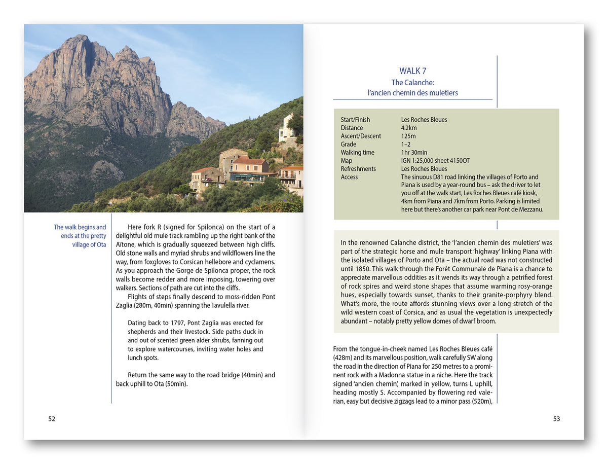 Walking on Corsica - Route Photos