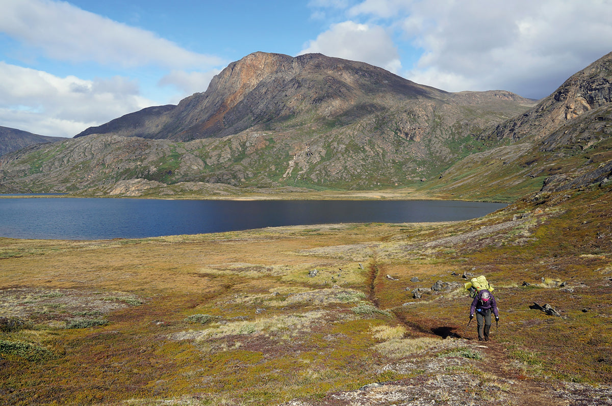 Trekking in Greenland - The Arctic Circle Trail - Route Photos - Mountains and Lakes feature throughout Day 6