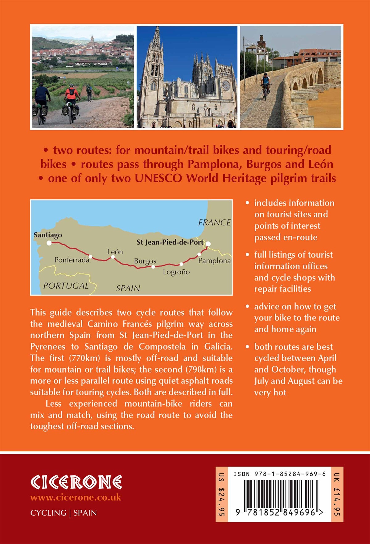 Cycling the Camino de Santiago - Back Cover