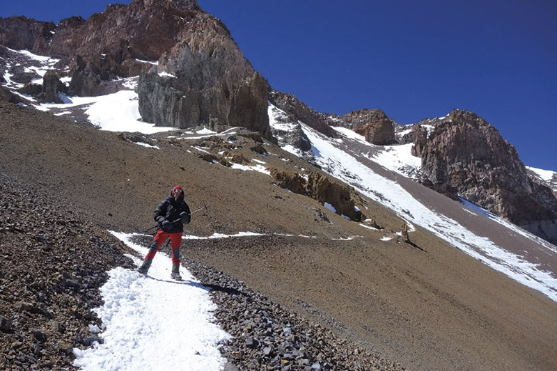 Aconcagua and the Southern Andes - Route Photos - The route through the Gran Acarreo