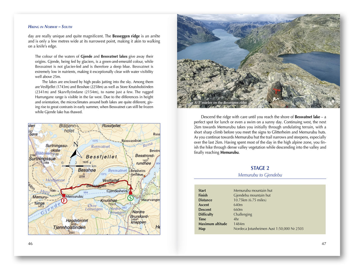 Hiking in Norway - South - Route Photos