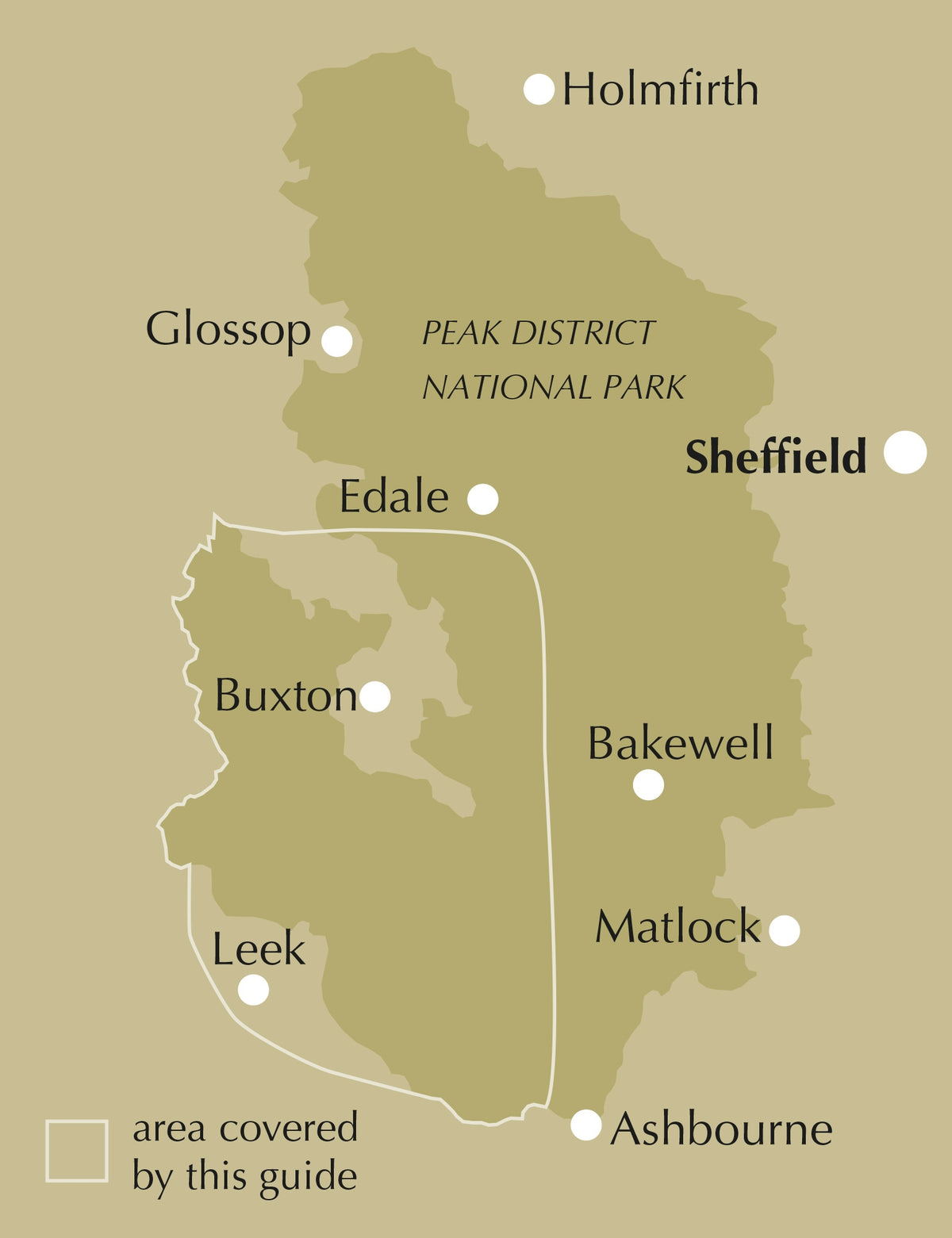 Walking in the Peak District - White Peak West - Location Map
