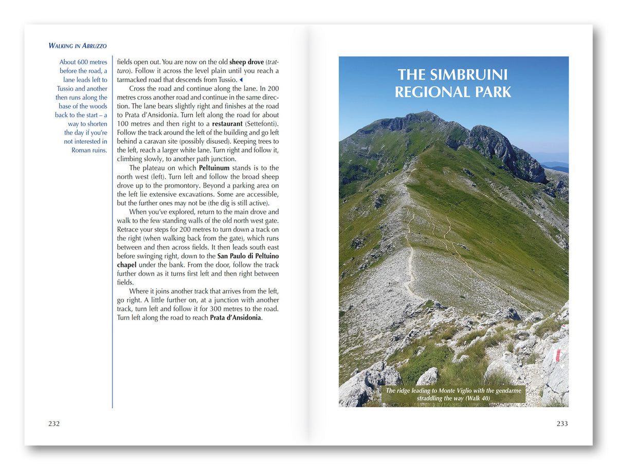Walking in Abruzzo - Route Photos