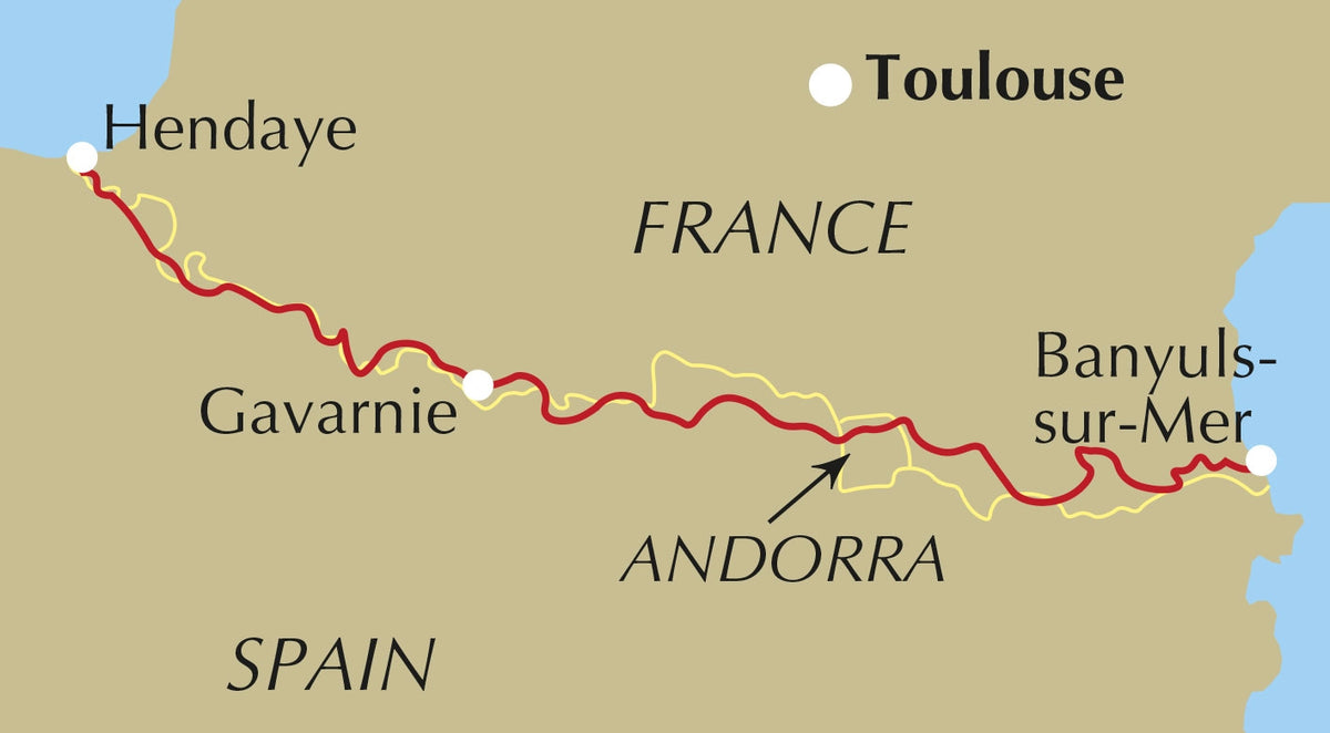 The Pyrenean Haute Route - Location Map