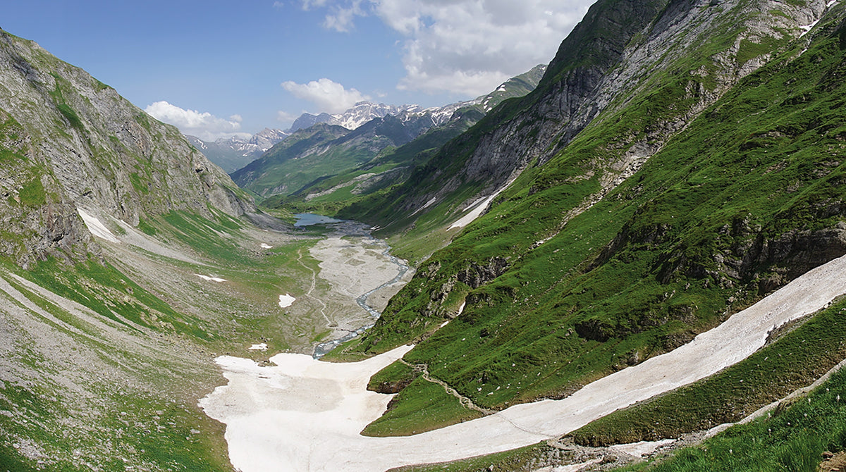 The Pyrenean Haute Route - Route Photos - Barrage d’Ossoue contains meltwater from the Vignemale (Day 16)