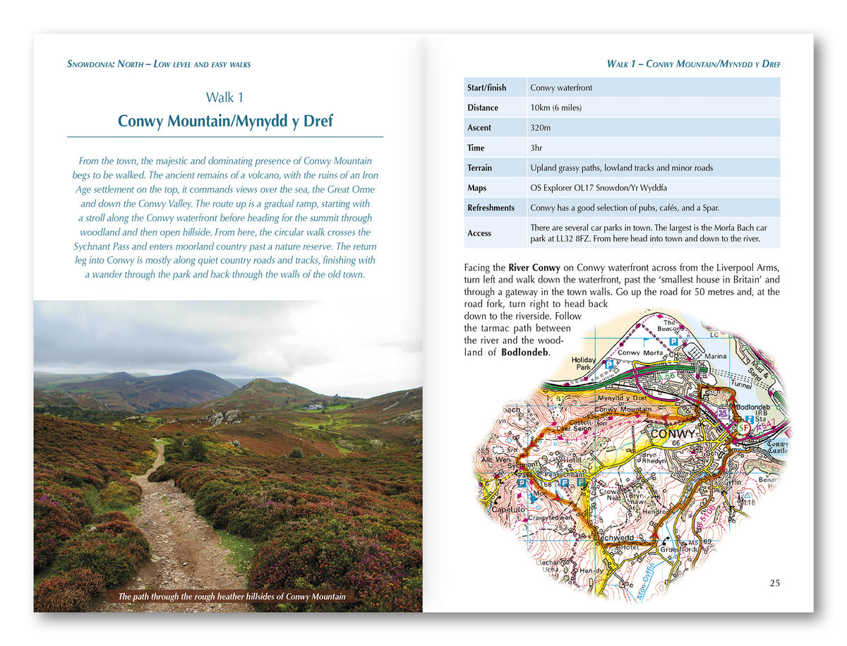 Snowdonia: 30 Low-level and Easy Walks - North - Route Photos