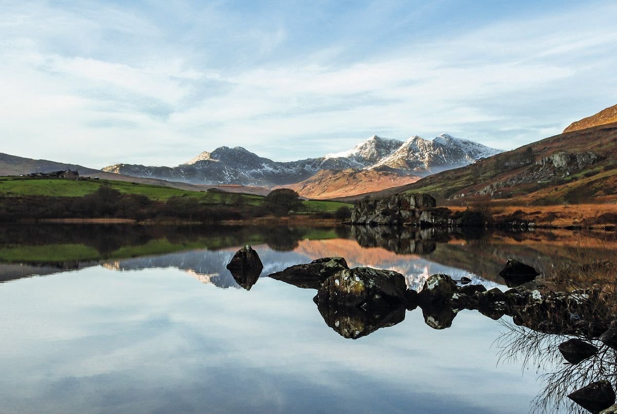 Snowdonia: 30 Low-level and Easy Walks - North - Route Photos - Snowdon from Llynnau Mymbyr (Walk 12)