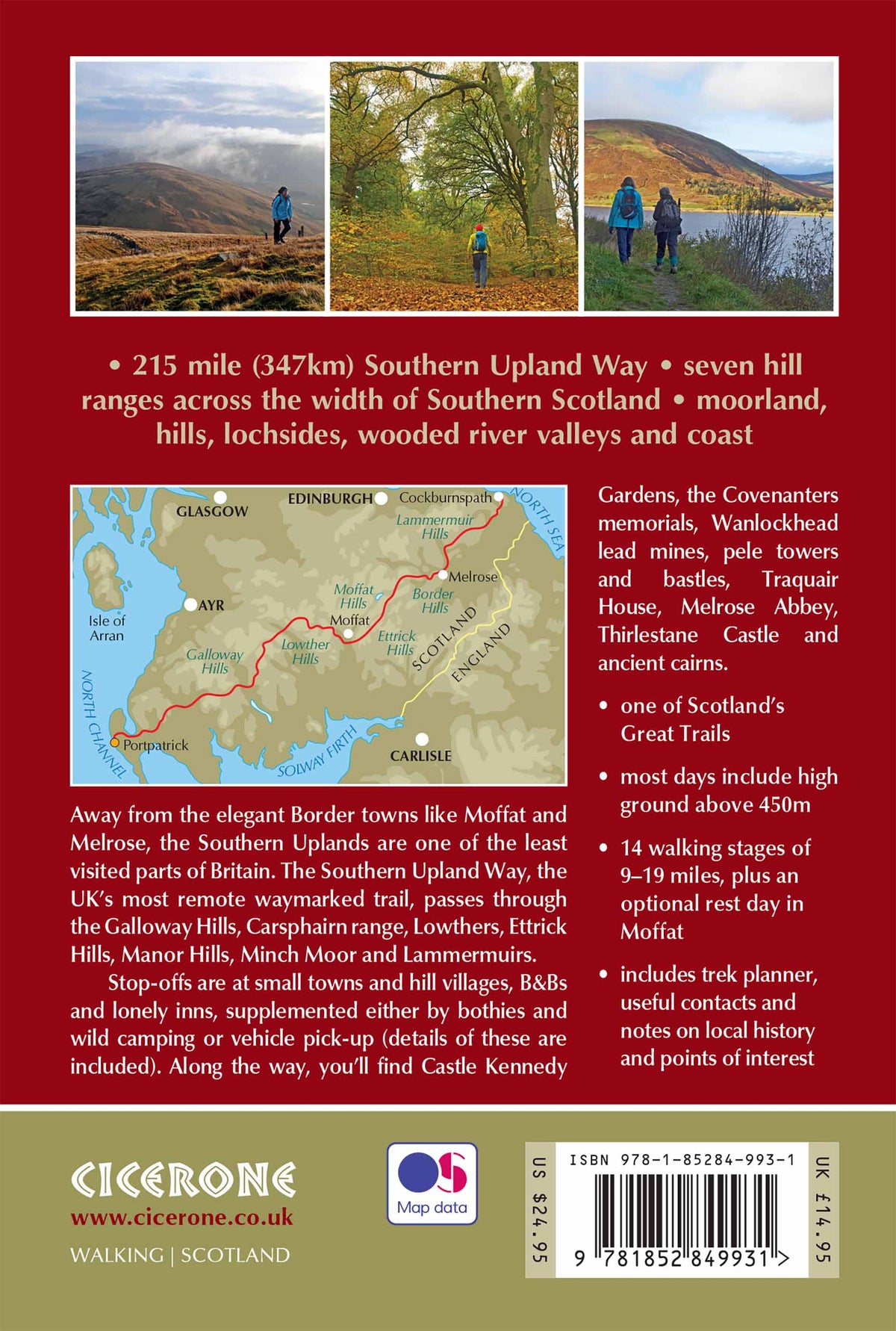 The Southern Upland Way - Back Cover