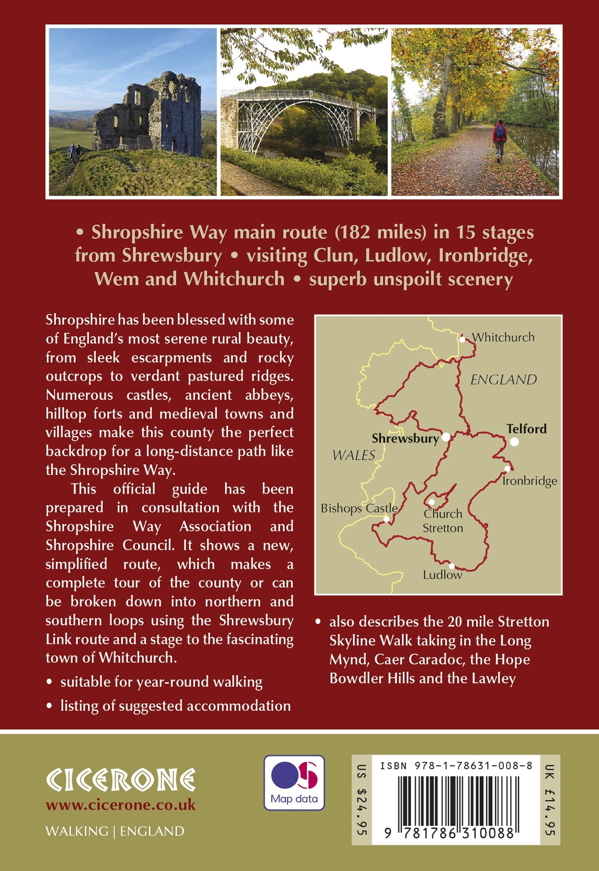 Walking the Shropshire Way - Back Cover