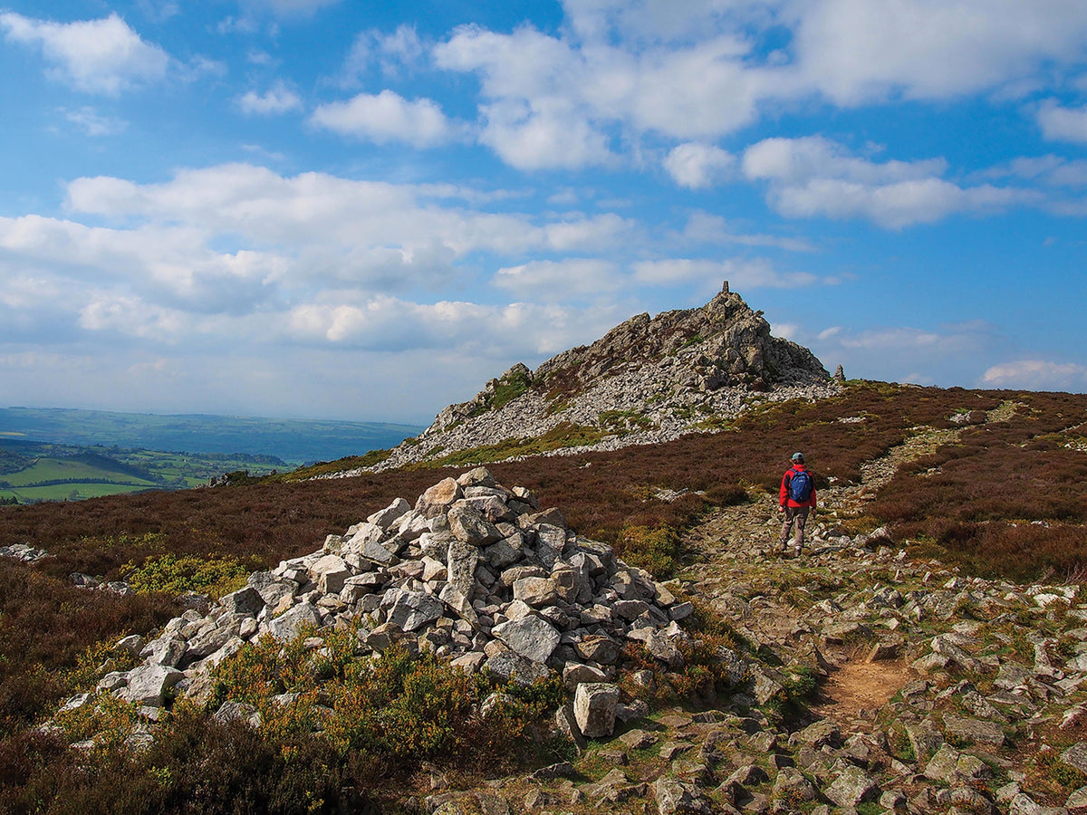 Walking the Shropshire Way - Route Photos - Manstone Rock, the highest point on Stiperstones (Stage 2)