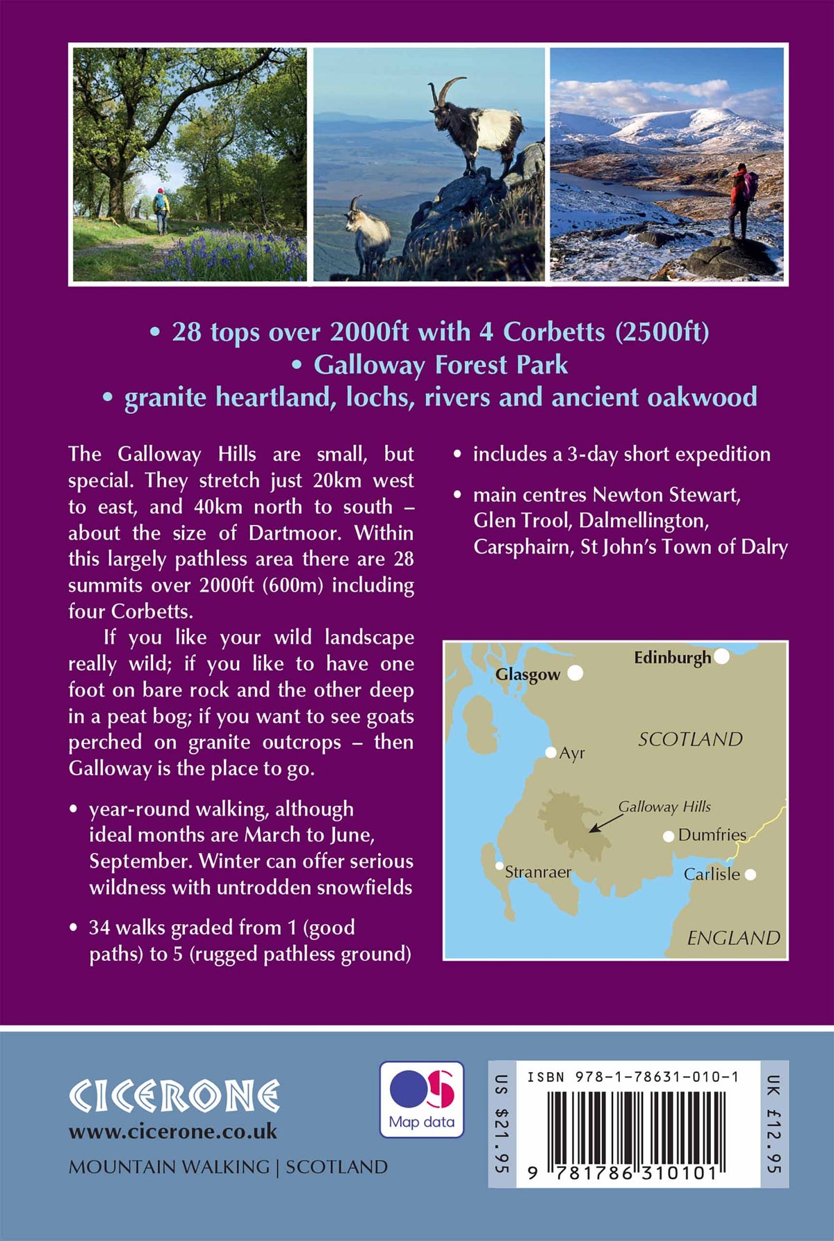 Walking the Galloway Hills - Back Cover