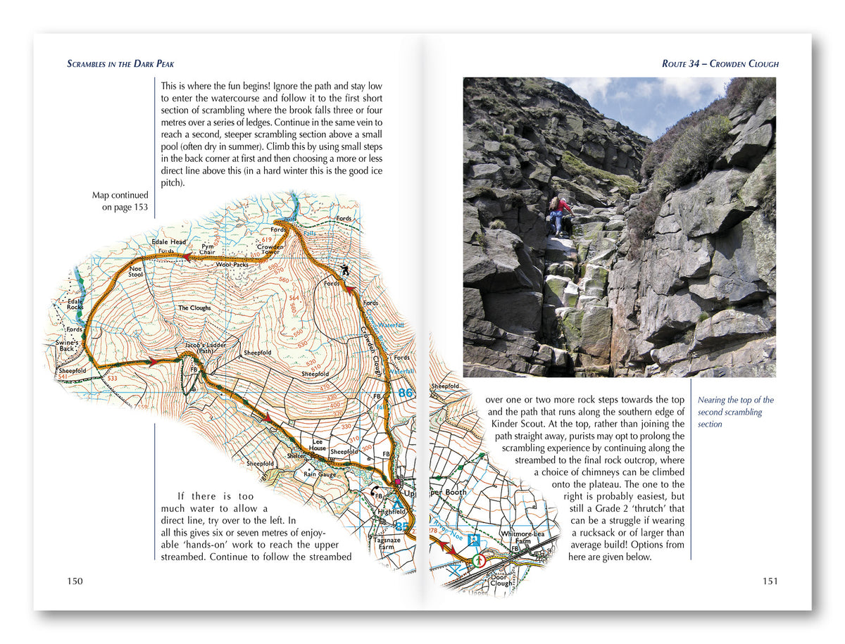 Scrambles in the Dark Peak - Route Photos