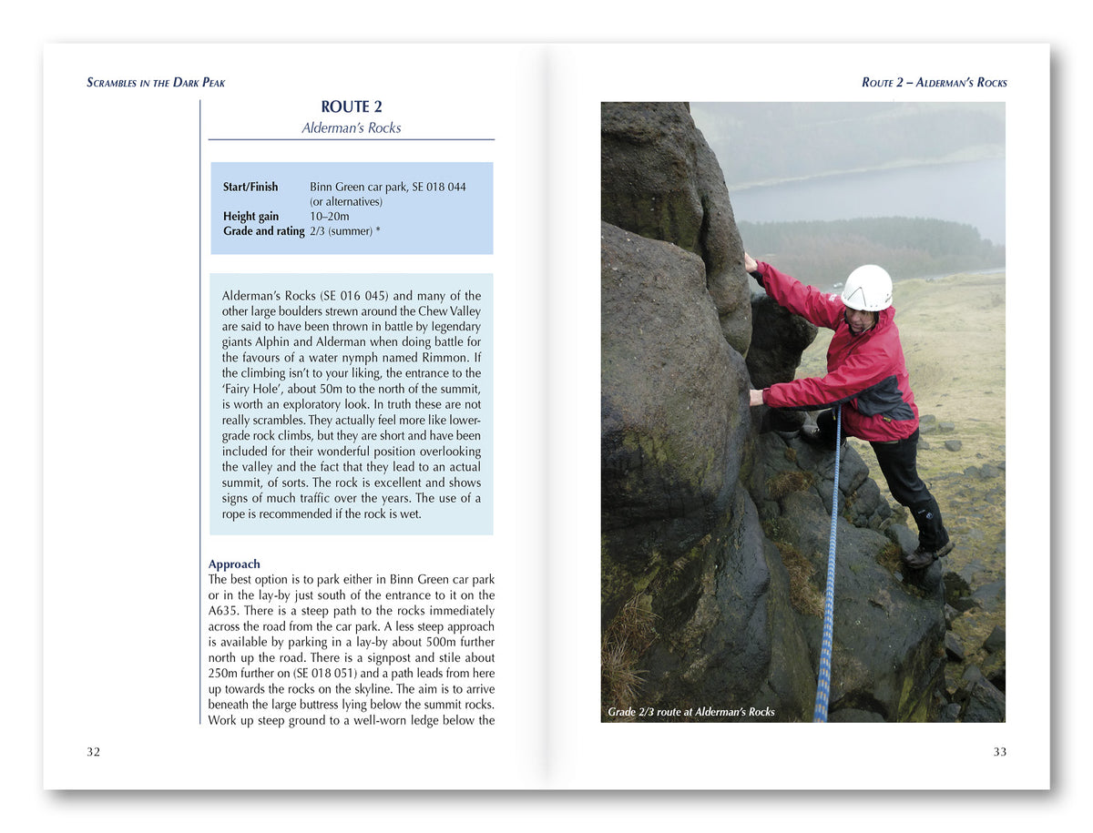 Scrambles in the Dark Peak - Route Photos