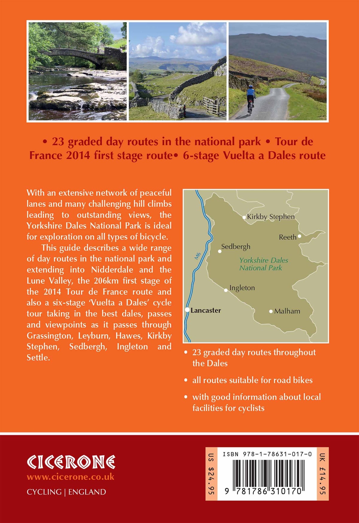 Cycling in the Yorkshire Dales - Back Cover