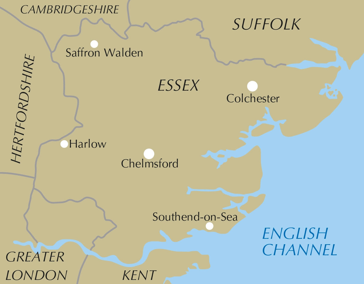 Walking in Essex - Location Map