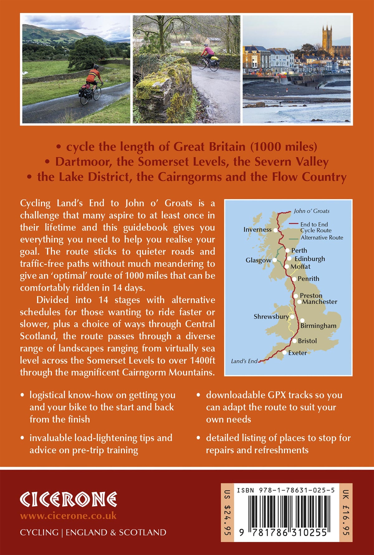 Cycling Land's End to John o' Groats - Back Cover